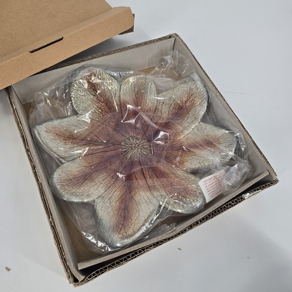 Michael Aram NEW Magnolia Plate Enamel Flower 112112 - Picture 1 of 5
